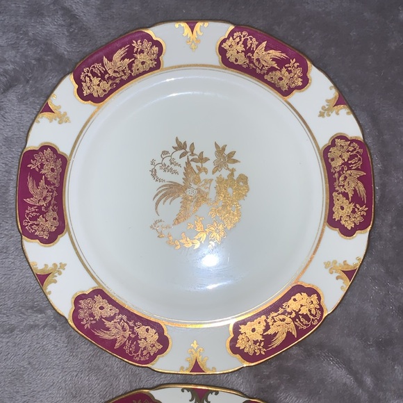 0610 Set of 2 Westminster Series Tuscan Bone China Salad Plates - Picture 2 of 7